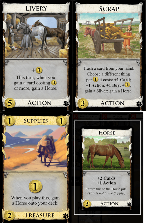 Dominion: Menagerie cartes