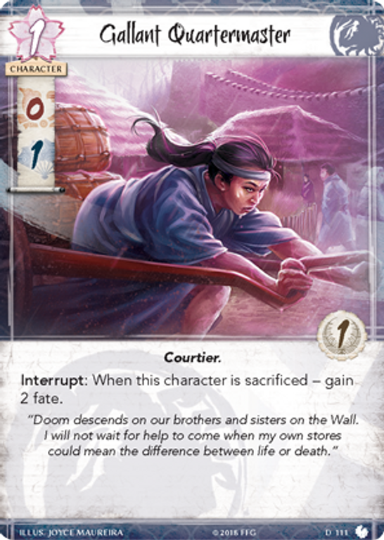 Legend of the Five Rings: The Card Game - Shoju's Duty gallant quartermaster kaart