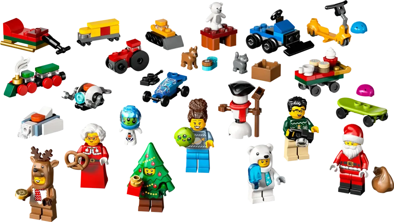 LEGO® City Advent Calendar 2025 components