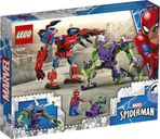 LEGO® Marvel Spider-Man & Green Goblin Mech Battle back of the box