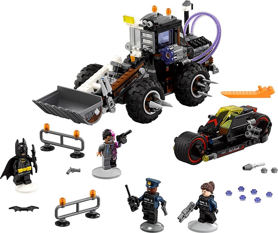LEGO® Batman Movie Two-Face™ Double Demolition components