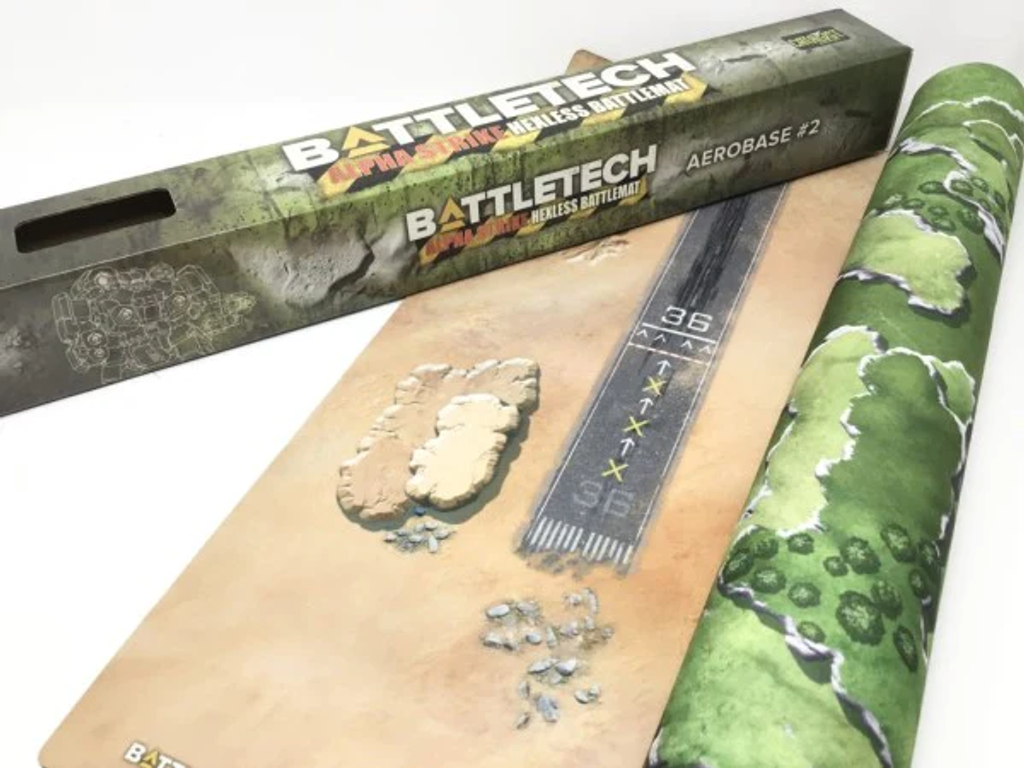 Battletech: Alpha Strike Battlemat – Aerobase #1 komponenten