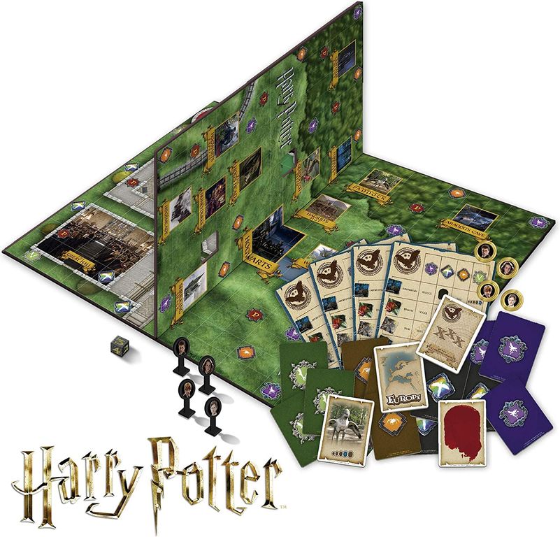 Harry Potter: Magical Beasts Board Game components
