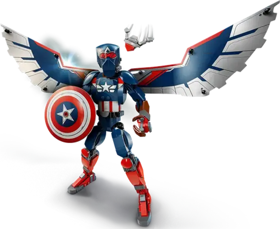 LEGO® Marvel New Captain America Construction Figure components
