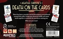 Agatha Christie: Death on the Cards parte posterior de la caja