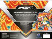 Pokémon TCG: Infernape V Box parte posterior de la caja