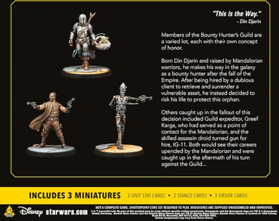 Star Wars: Shatterpoint - Certified Guild Squad Pack back of the box