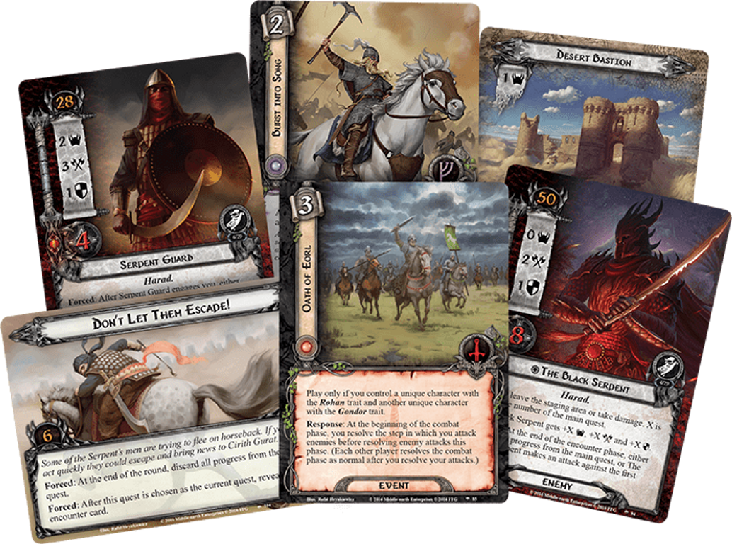 The Lord of the Rings: The Card Game - The Black Serpent kaarten