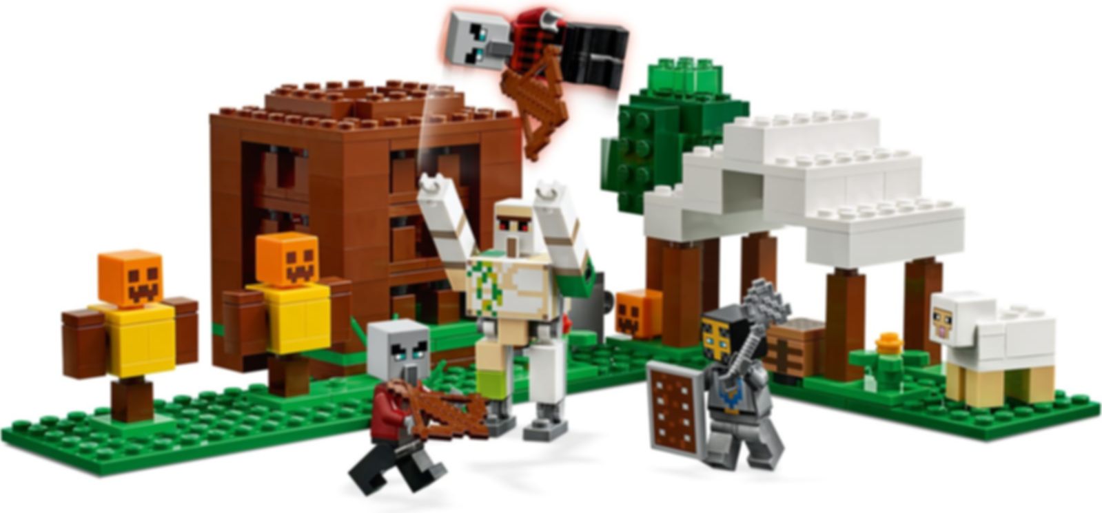 LEGO® Minecraft El Puesto de Saqueadores jugabilidad