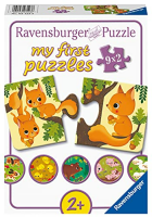 9 puzzels - dieren en hun kinderen