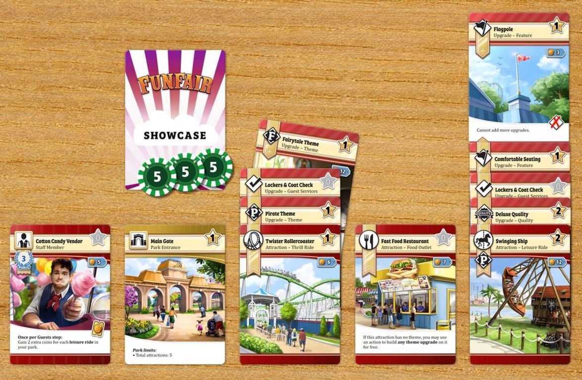 Funfair cartes