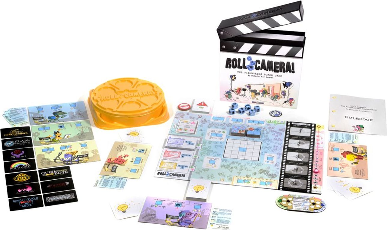 Roll Camera! The Filmmaking Board Game components