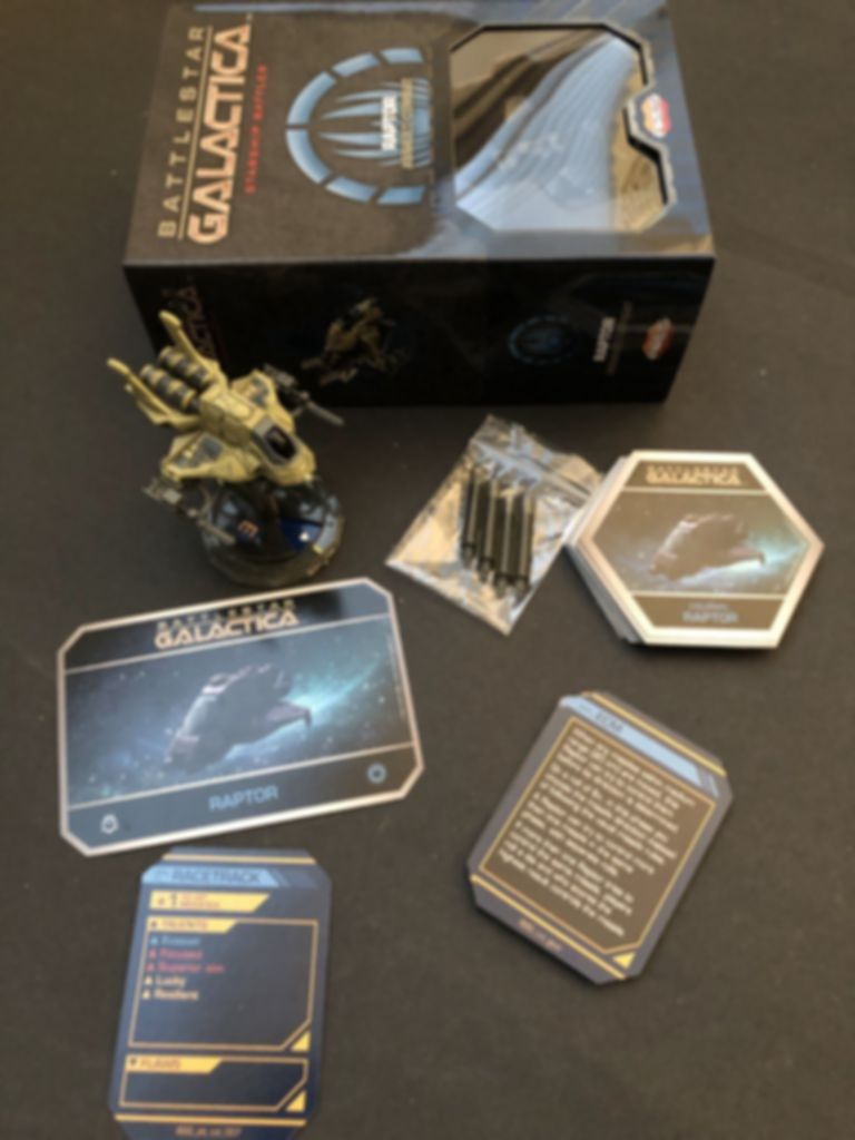 Battlestar Galactica: Starship Battles – Raptor (Assault/Combat) components