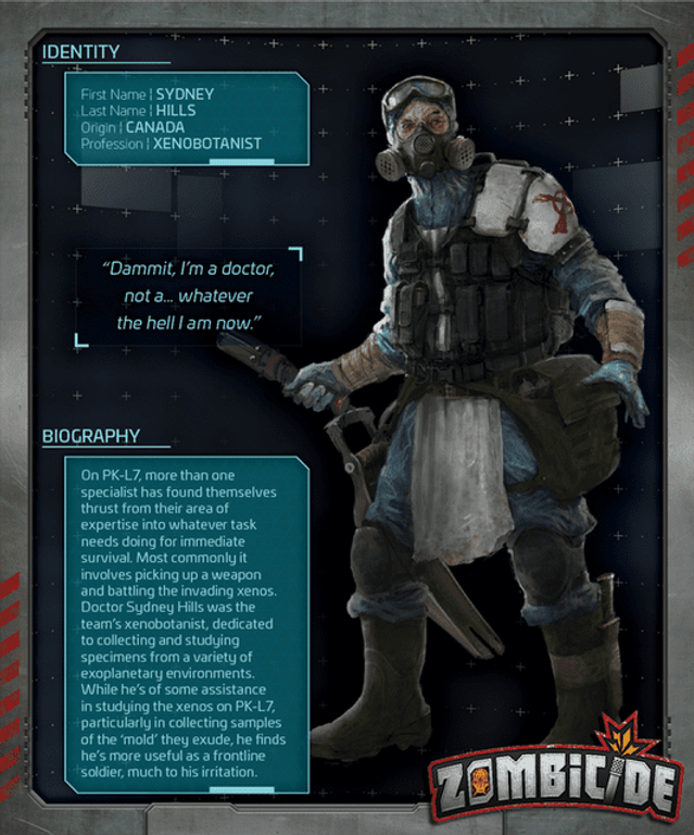 Zombicide: Invader – Plague Gang Survivor Pack cards