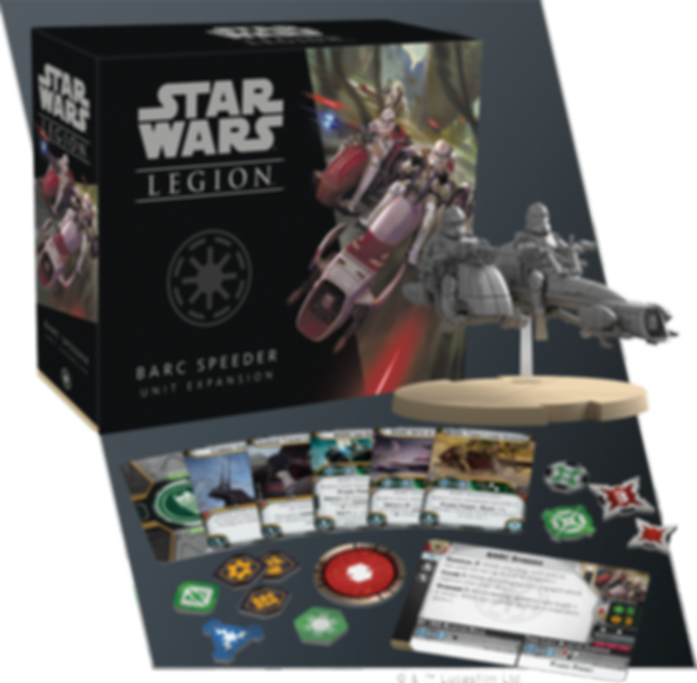 Star Wars: Legion - BARC Speeder Unit Expansion komponenten