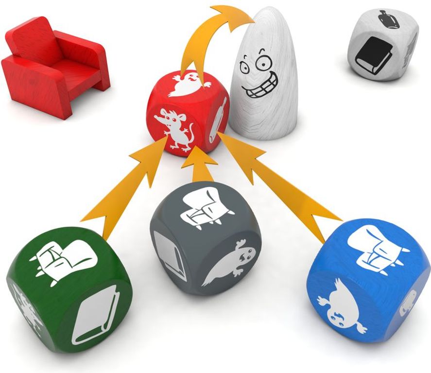 Ghost Blitz The Dice Game components