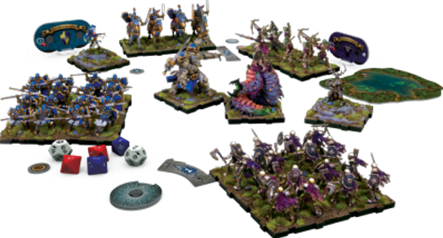 Runewars Miniatures Game componenten