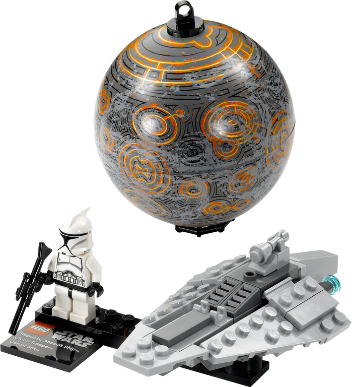 LEGO® Star Wars Republic Assault Ship & Planet Coruscant components