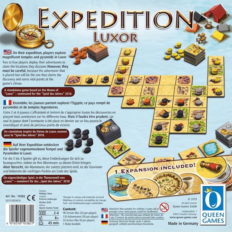 Expedition Luxor rückseite der box