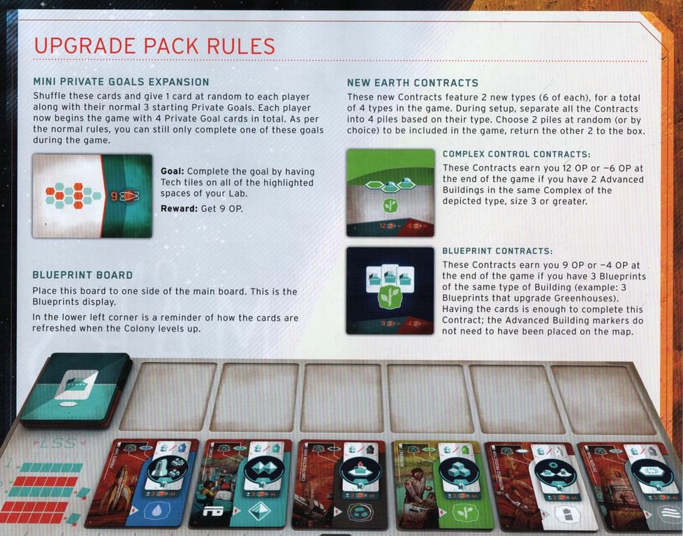 On Mars: Upgrade Pack back of the box