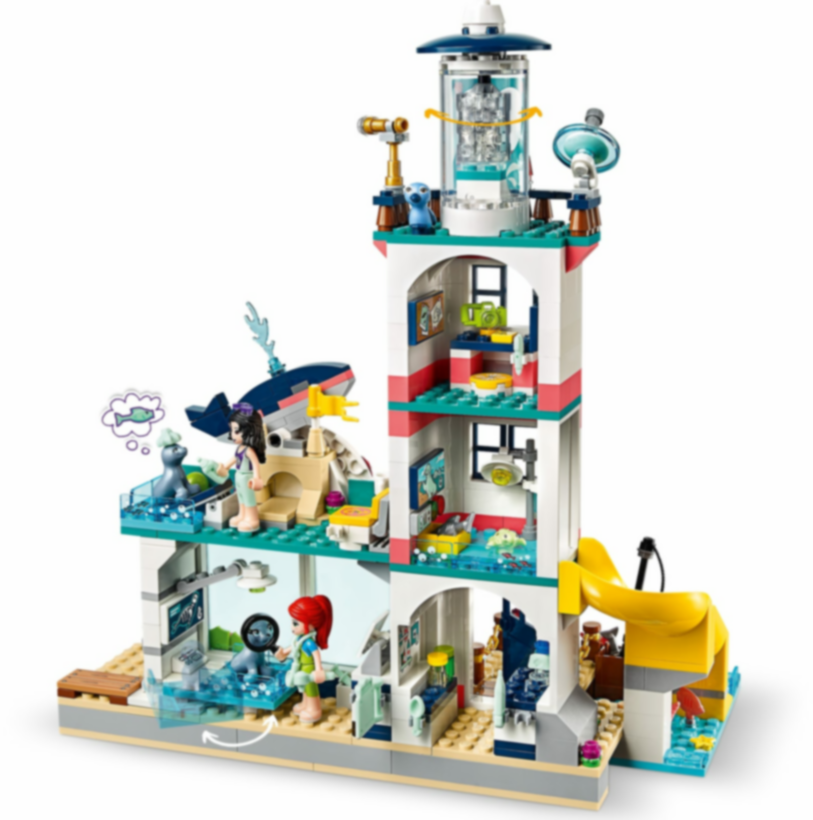 LEGO® Friends Reddingscentrum in de vuurtoren speelwijze