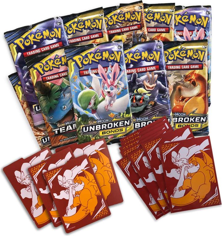 Pokémon TCG: Sun & Moon - Unbroken Bonds Elite Trainer Box componenten