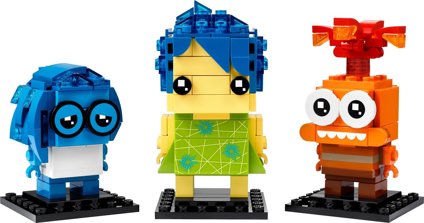 LEGO® BrickHeadz™ Gioia, Tristezza e Ansia personaggi