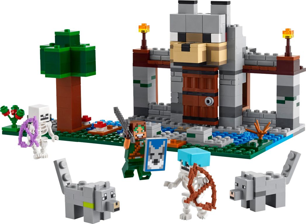LEGO® Minecraft The Wolf Stronghold components