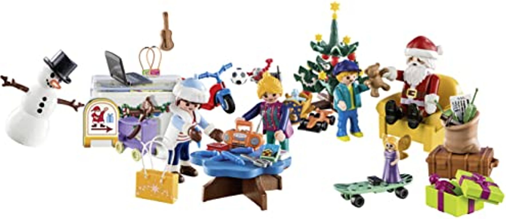 Playmobil® Christmas Adventskalender Speelgoedwinkel componenten