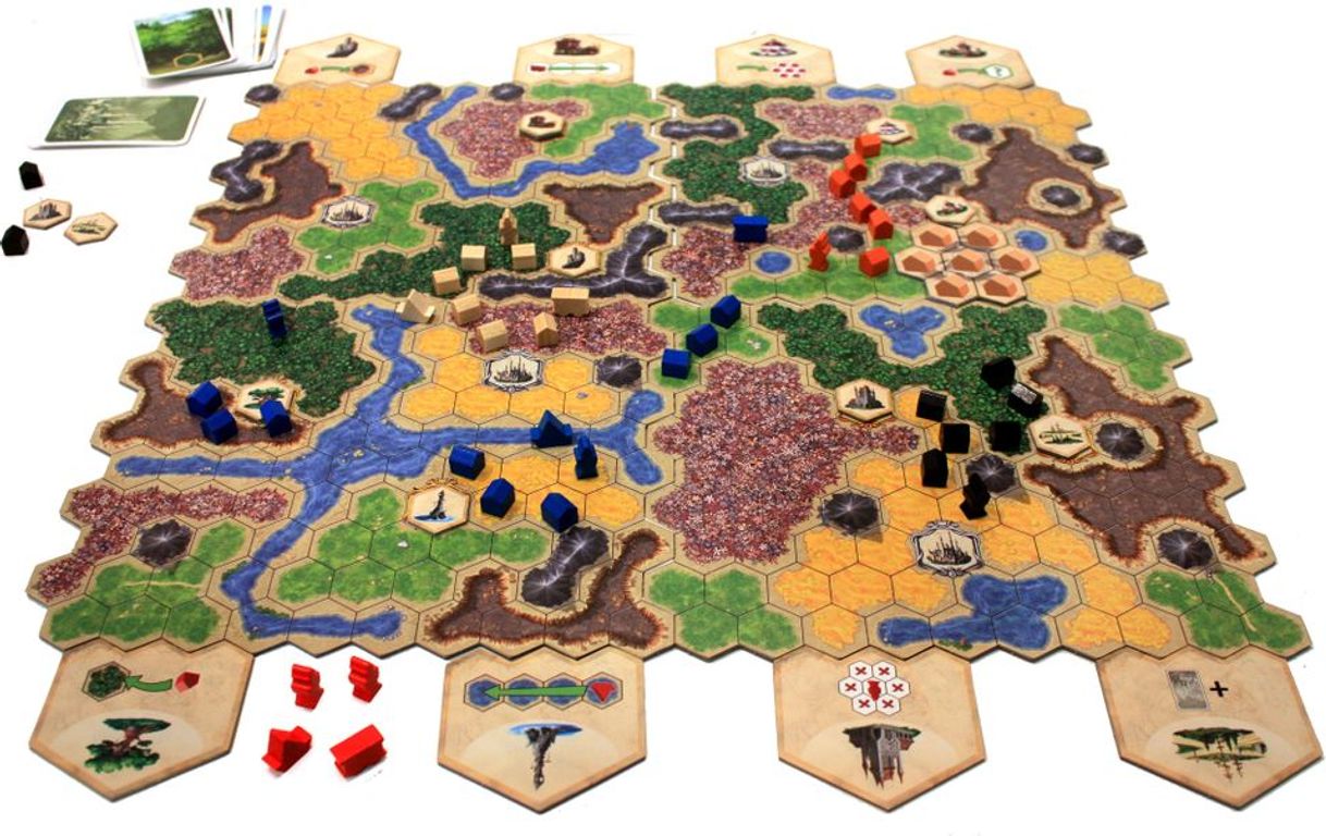 Kingdom Builder: Crossroads componenten