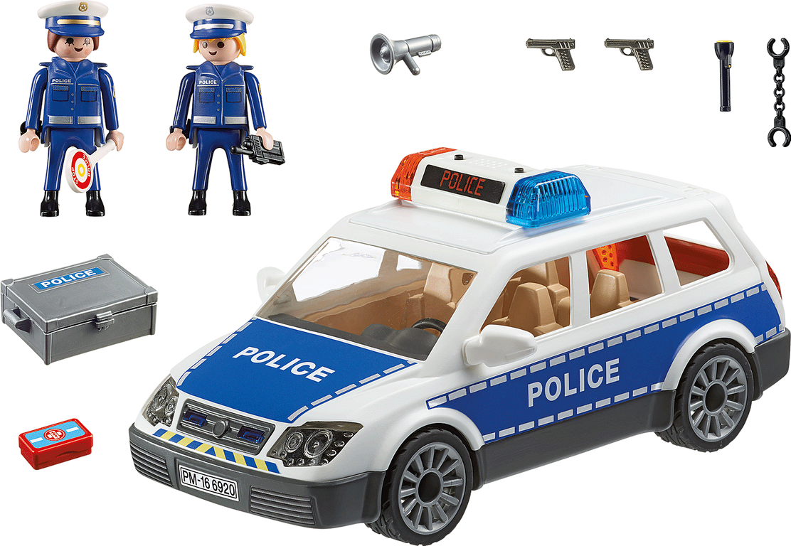 Playmobil® City Action Squad Car with Lights and Sound components