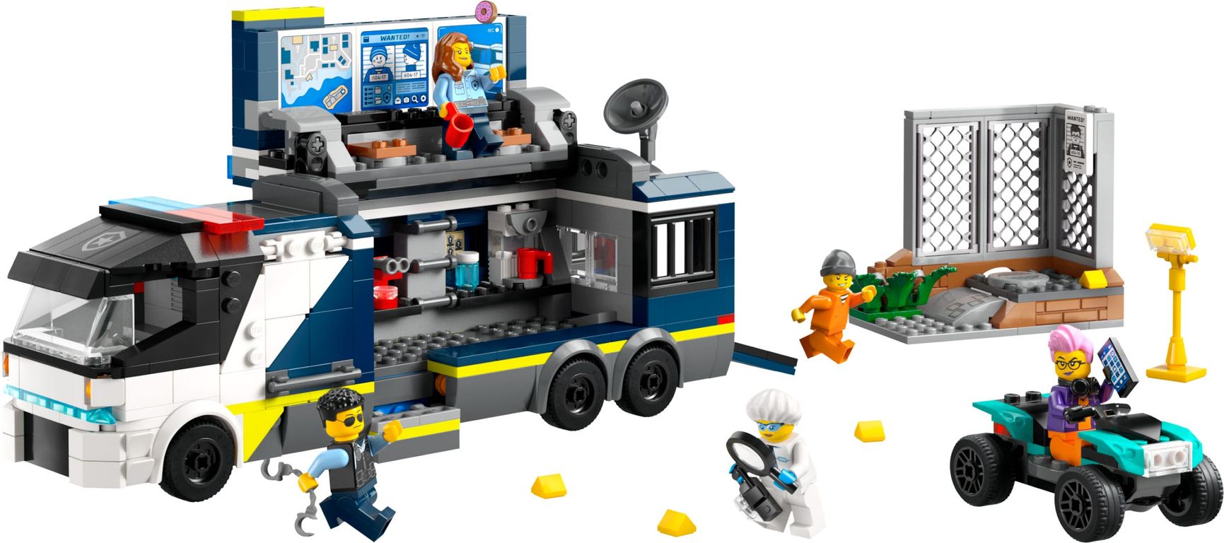 LEGO® City Police Mobile Crime Lab Truck components