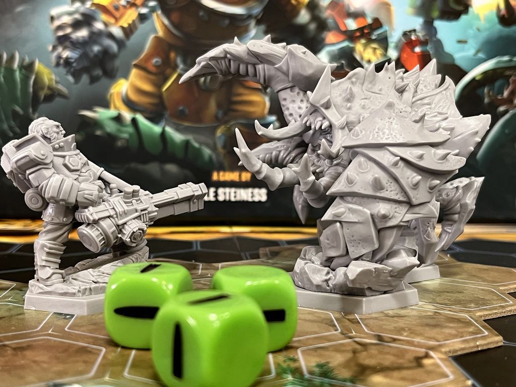 Deep Rock Galactic: The Board Game miniatures