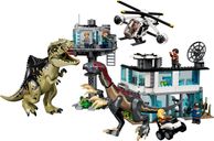 LEGO® Jurassic World Ataque del Giganotosaurio y el Therizinosaurio jugabilidad