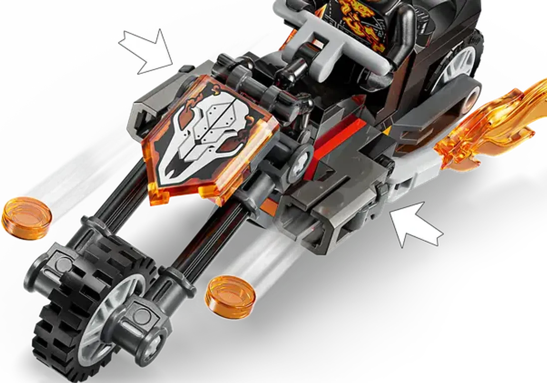 LEGO® Marvel Spider-Man vs. Ghost Rider auf seinem Motorrad komponenten