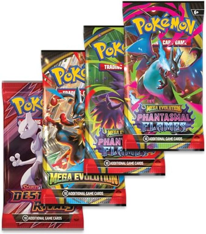 Pokémon TCG: Mega Charizard X/Y Tin components