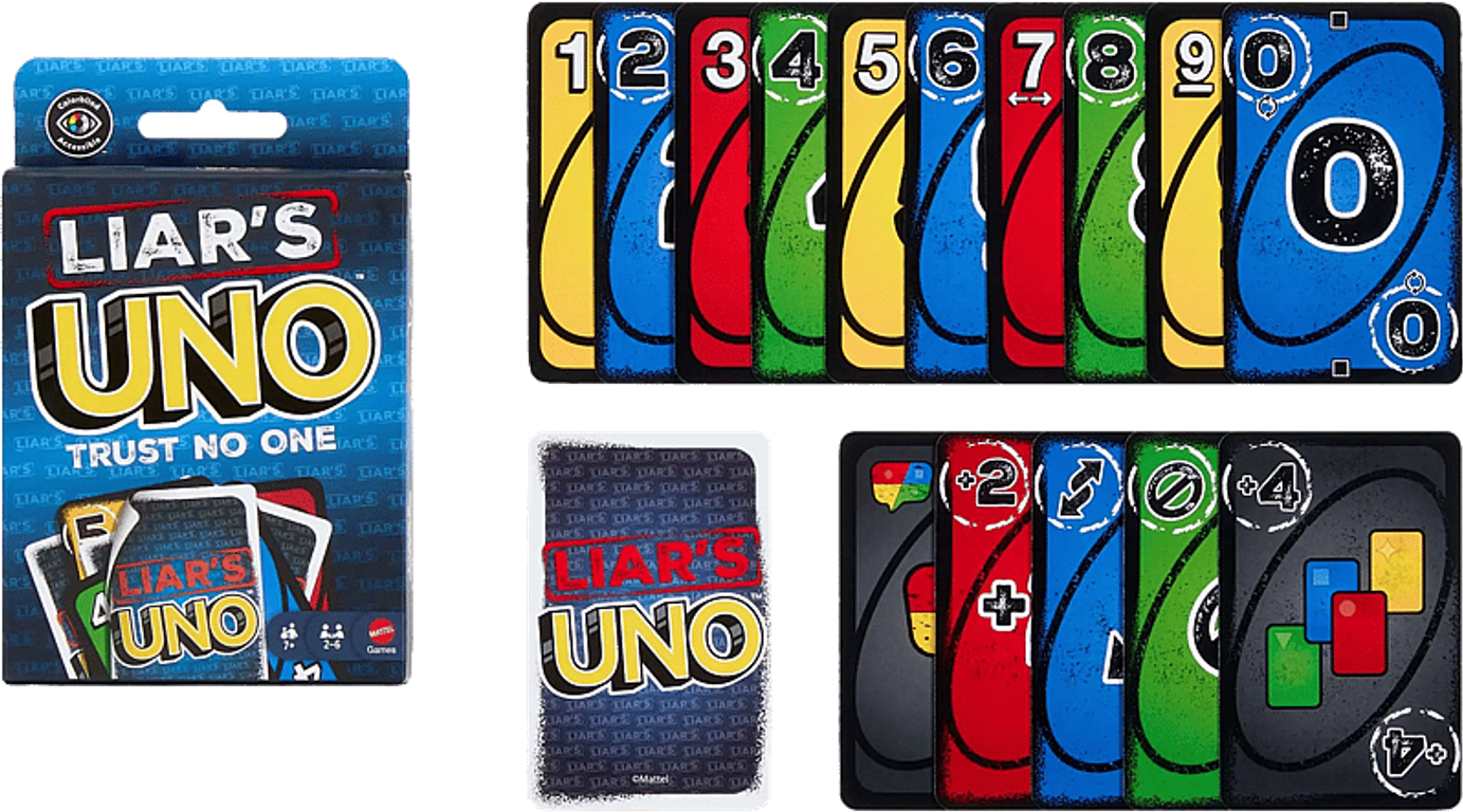Liar's UNO components