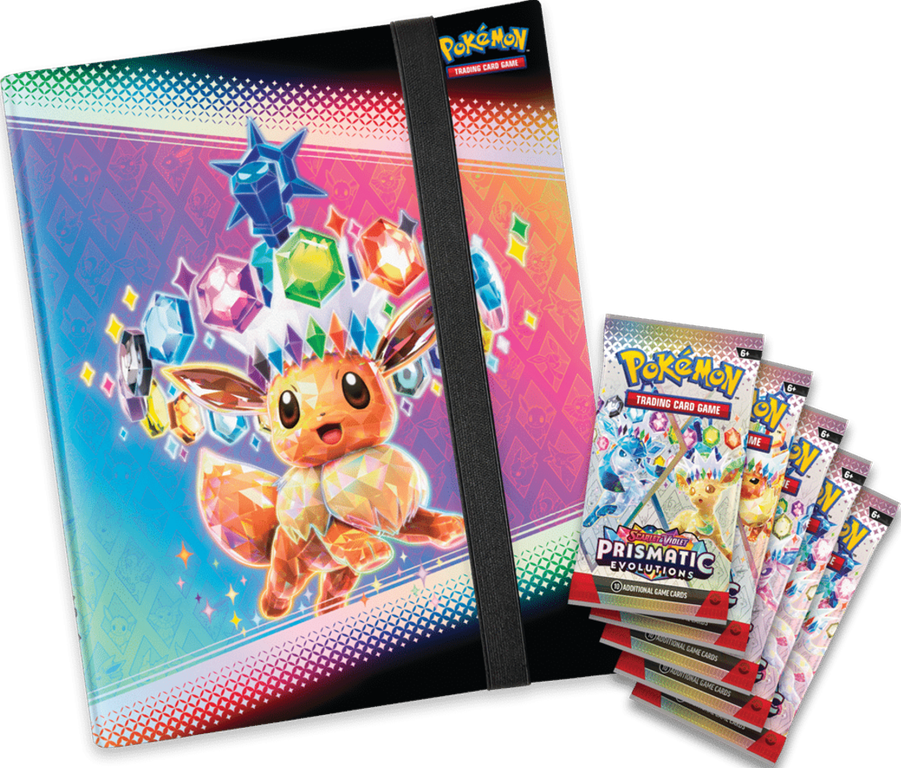 Pokémon TCG: Scarlet & Violet - Prismatic Evolutions Binder Collection componenti