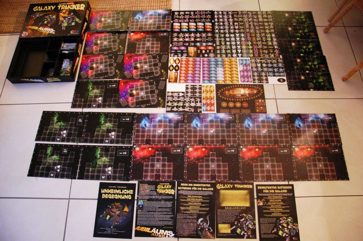 Galaxy Trucker: Anniversary Edition components