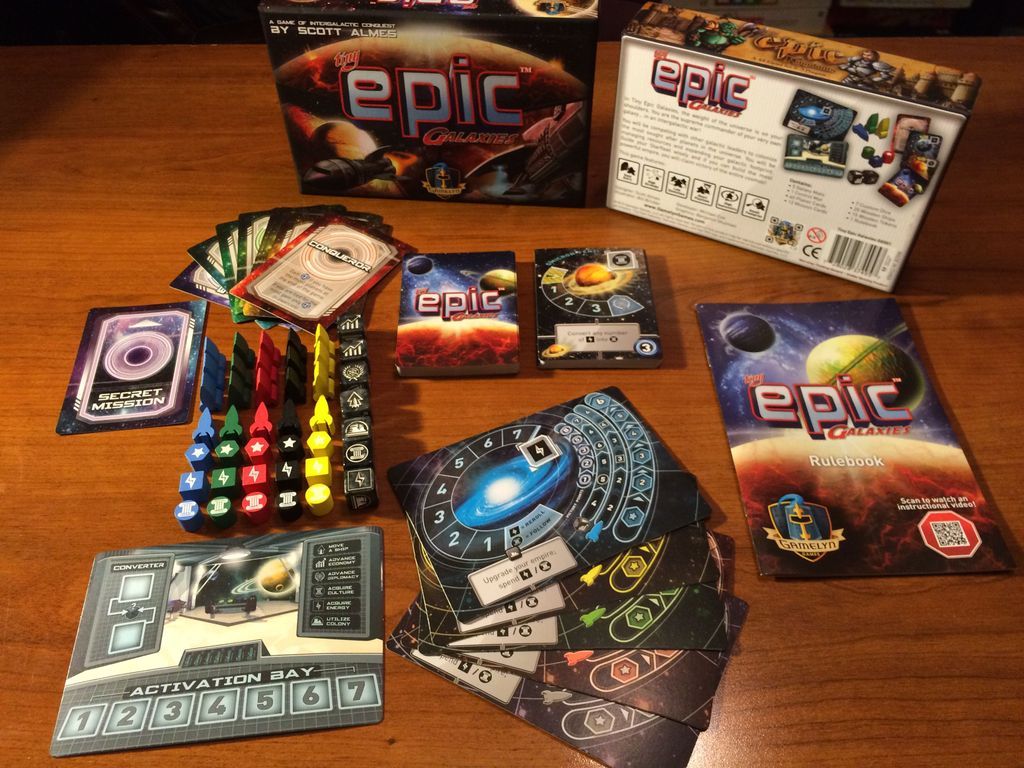 Tiny Epic Galaxies components