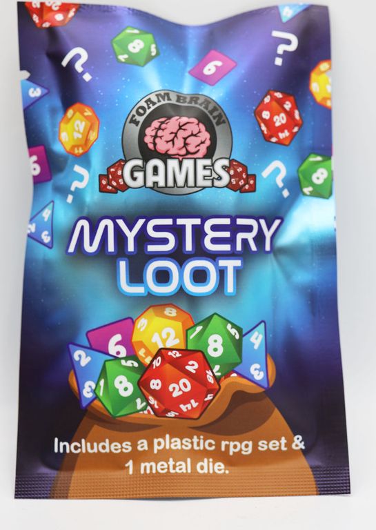 Mystery Loot: Plastic RPG Dice Set & Bonus Metal Die boîte