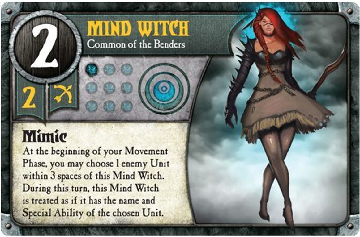 Summoner Wars: Piclo's Magic Reinforcement Pack Mind Witch kaart