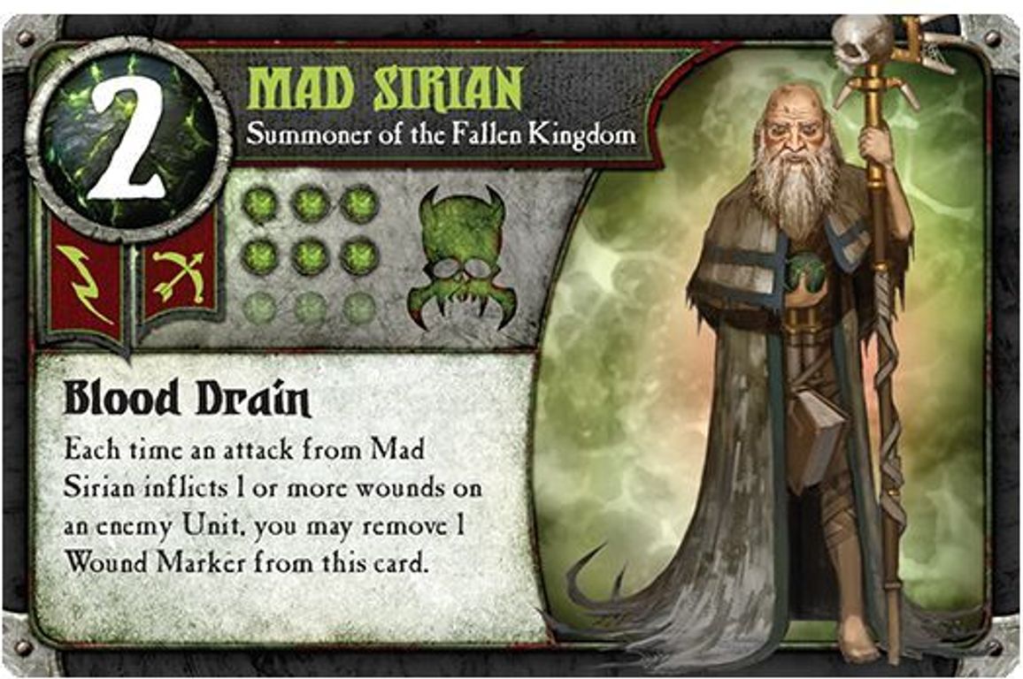 Summoner Wars: Fallen Kingdom - Second Summoner Mad Sirian carta