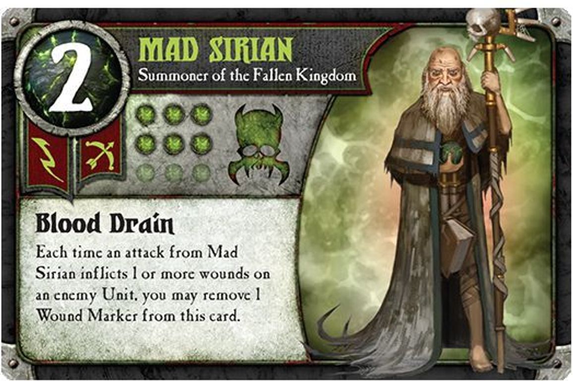 Summoner Wars: Fallen Kingdom - Second Summoner Mad Sirian karte