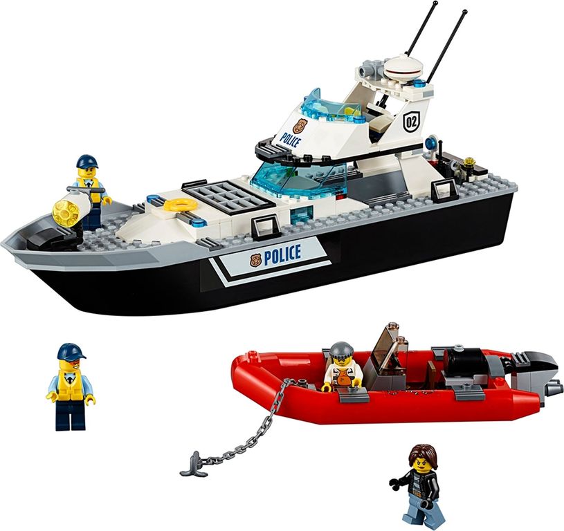 LEGO® City Police Patrol Boat components