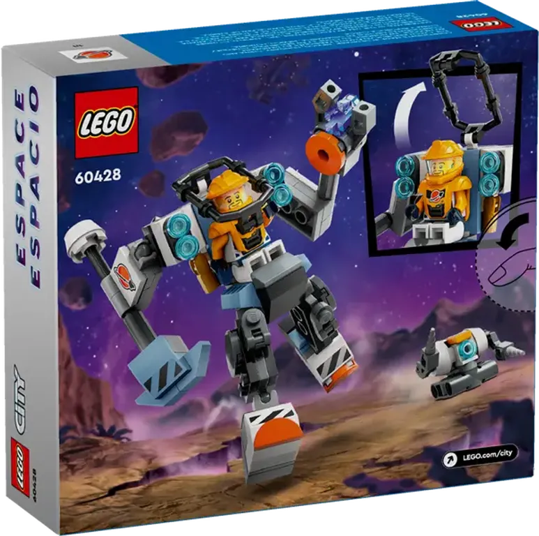 LEGO® City Space Construction Mech back of the box