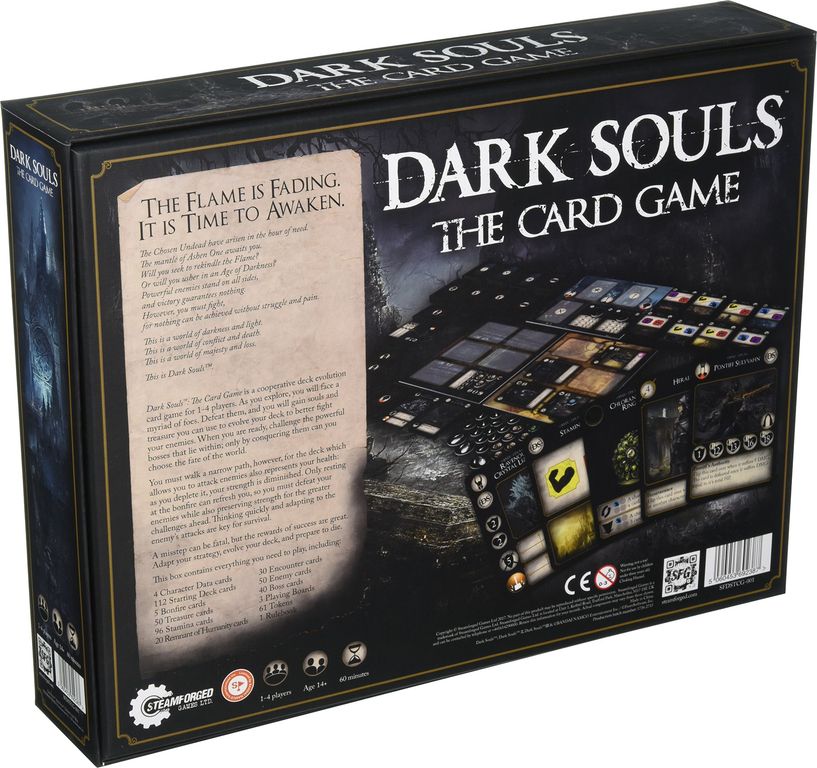 Dark Souls: The Card Game back of the box