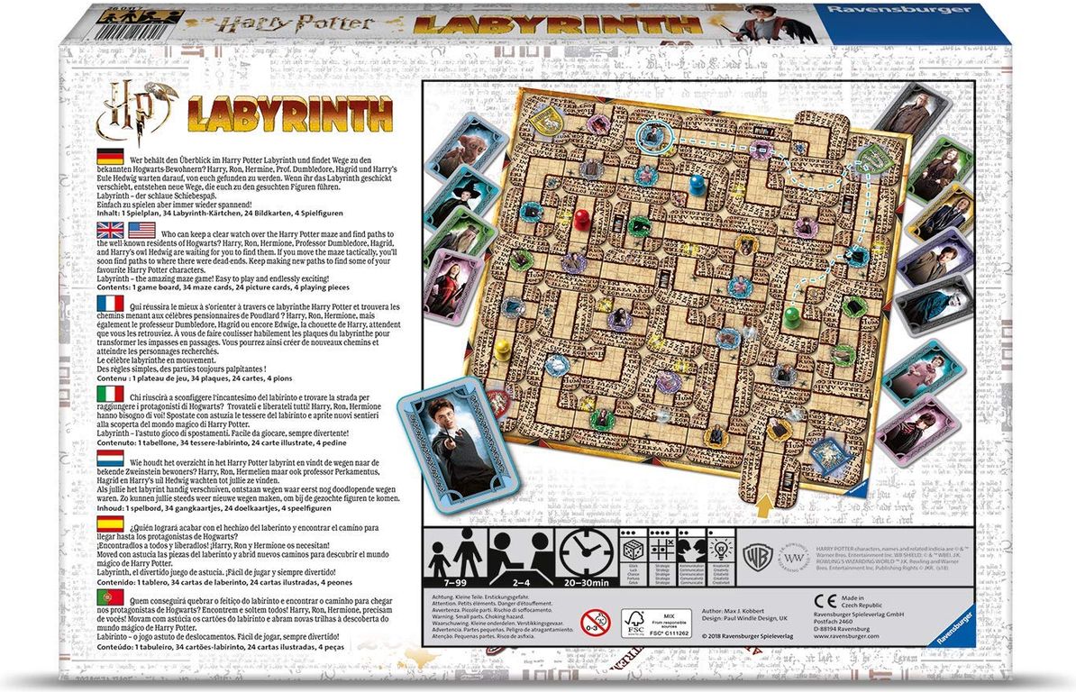 Harry Potter Labyrinth rückseite der box