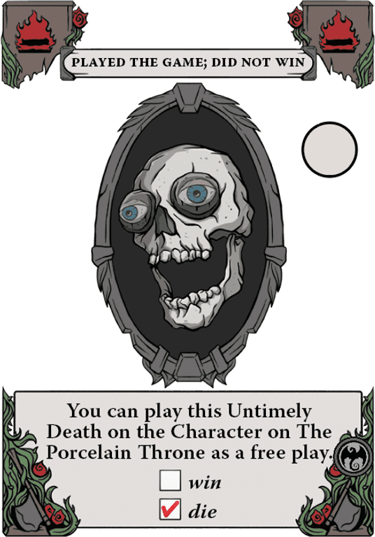 Gloom of Thrones card