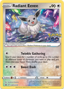 Pokémon TCG: Pokémon GO Premium Collection—Radiant Eevee kaart